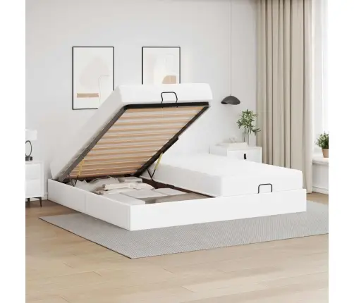 Lovos Rėmas Su Čiužiniu Su Čiužiniu 2 Pcs Balta Pvc