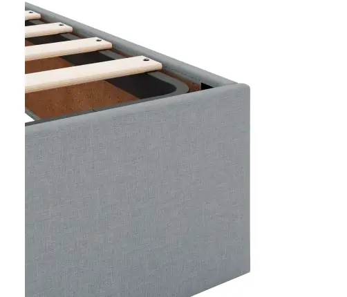 Voodiraam Madratsiga Madratsiga 2 Pcs Helehall Kangas