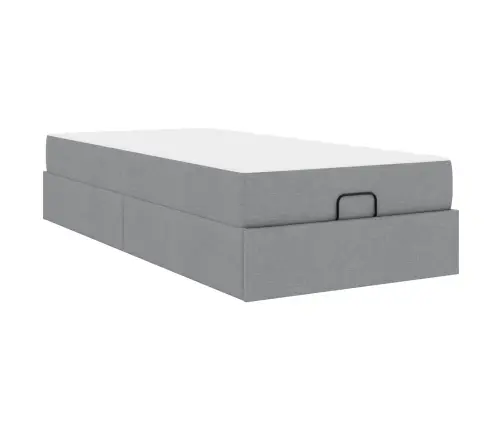 Voodiraam Madratsiga Madratsiga 2 Pcs Helehall Kangas