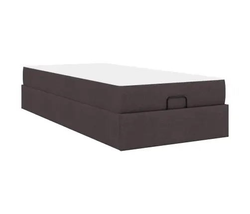 Lovos Rėmas Su Čiužiniu Su Čiužiniu 2 Pcs Gelsvai Ruda Audinys