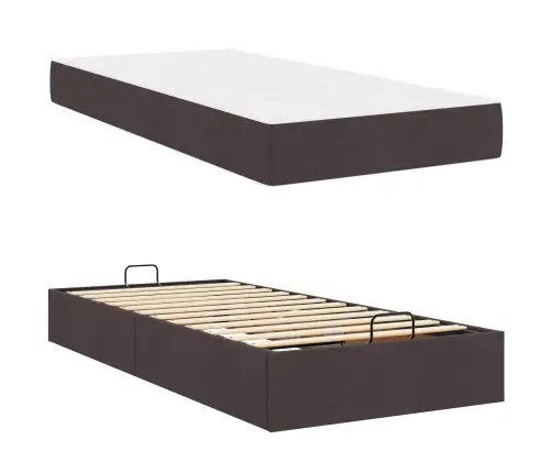 Voodiraam Madratsiga Madratsiga 2 Pcs Tumebeež Kangas