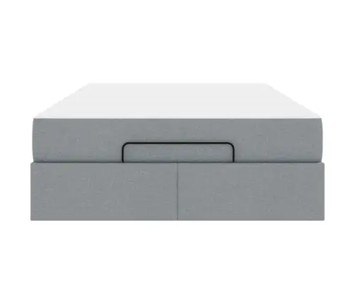 Voodiraam Madratsiga Madratsiga 2 Pcs Helehall Kangas