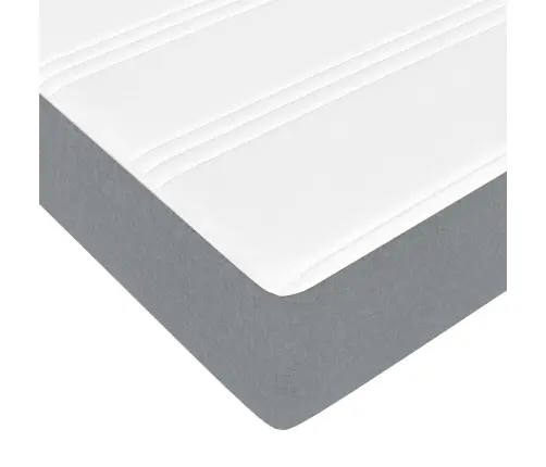 Gultas Rāmis Ar Uzglabāšanu Gaiši Pelēka 200 X 200 Cm Audums Vidaxl