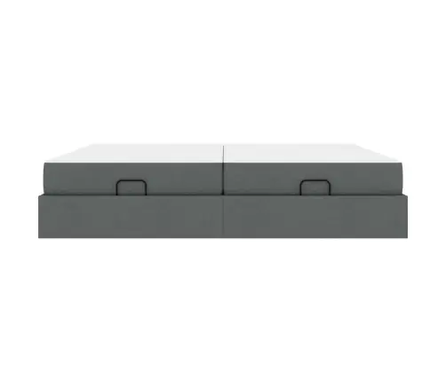 Lovos Rėmas Su Čiužiniu Su Čiužiniu 2 Pcs Blanki Pilka Audinys