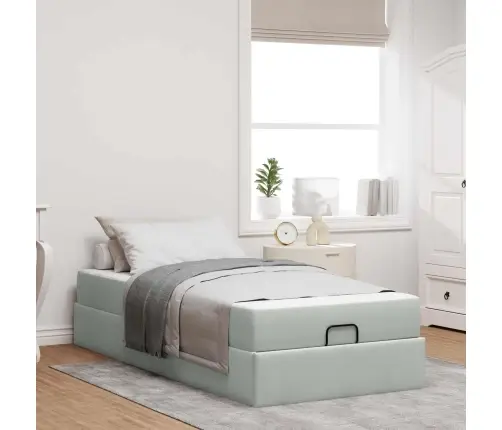 Voodiraam Madratsiga Madratsiga 2 Pcs Helehall Samet