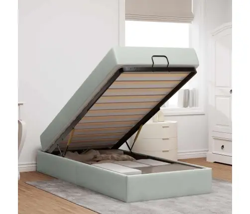 Voodiraam Madratsiga Madratsiga 2 Pcs Helehall Samet