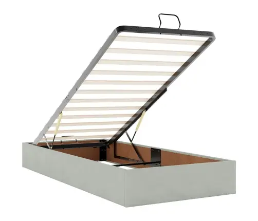 Gultas Rāmis Ar Matraci Gaiši Pelēka 80 X 200 Cm Samts Vidaxl