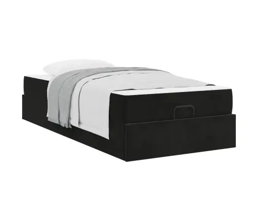 Voodiraam Madratsiga Madratsiga 2 Pcs Must Samet