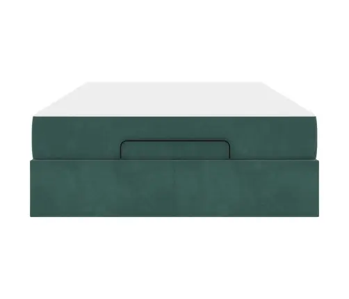 Lovos Rėmas Su Čiužiniu Su Čiužiniu 2 Pcs Žalia Aksomas