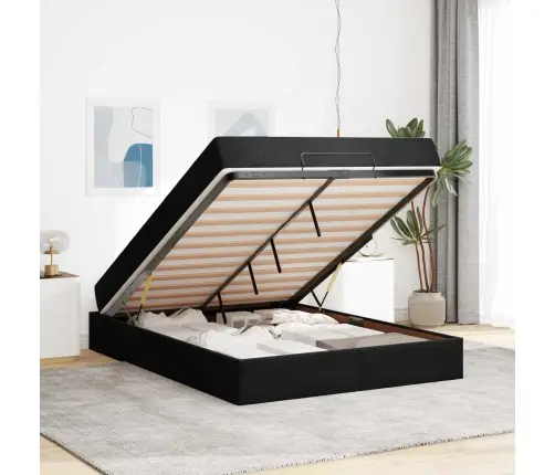 Gultas Rāmis Cits Tumši Zaļa Un Balta 160 X 200 Cm Samts Vidaxl