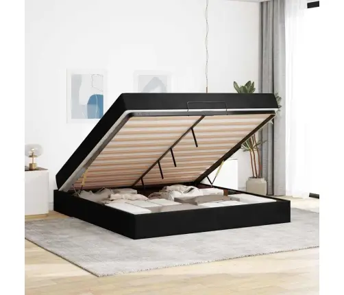 Voodiraam Madratsiga Madratsiga 2 Pcs Must Samet