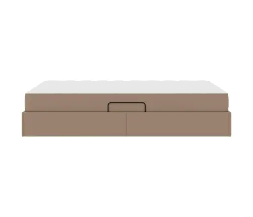 Gulta Ar Uzglabāšanas Vietu Un Matraci Kapučīno 120 X 190 Cm Vidaxl