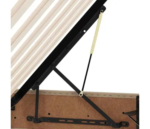 Gulta Ar Uzglabāšanas Vietu Un Matraci Kapučīno 140 X 190 Cm Vidaxl