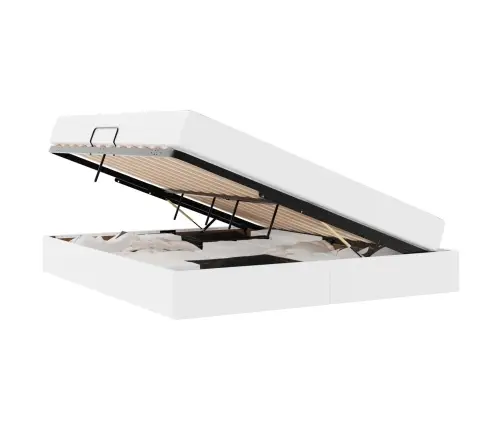 Gulta Ar Uzglabāšanas Vietu Un Matraci Balts 180 X 200 Cm Vidaxl