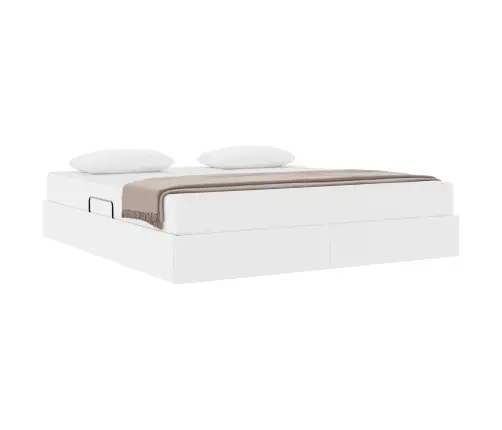 Gulta Ar Uzglabāšanas Vietu Un Matraci Balts 180 X 200 Cm Vidaxl