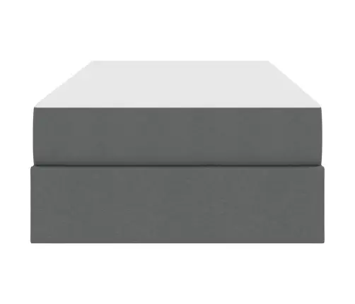 Lova Su Daiktų Laikymo Vieta Ir Čiužiniu Tamsiai Pilka