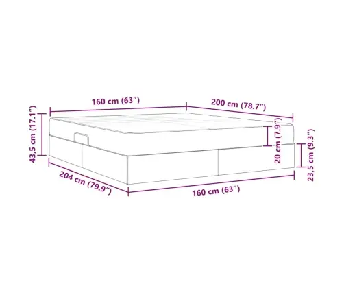 Gulta Ar Uzglabāšanas Vietu Un Matraci Ar Matraci Gaiši Pelēks Vidaxl