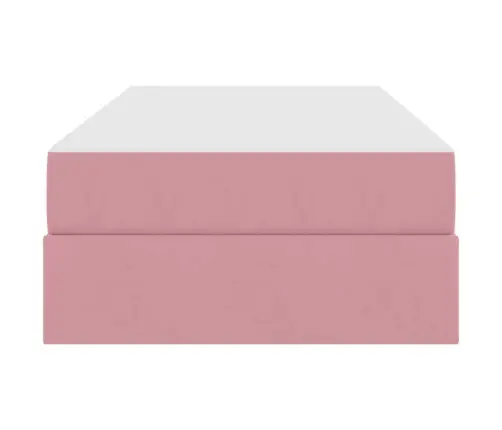 Lova Su Daiktų Laikymo Vieta Ir Čiužiniu Rožinė 90 X 190 Cm