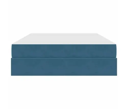 Lova Su Daiktų Laikymo Vieta Ir Čiužiniu Tamsiai Mėlyna