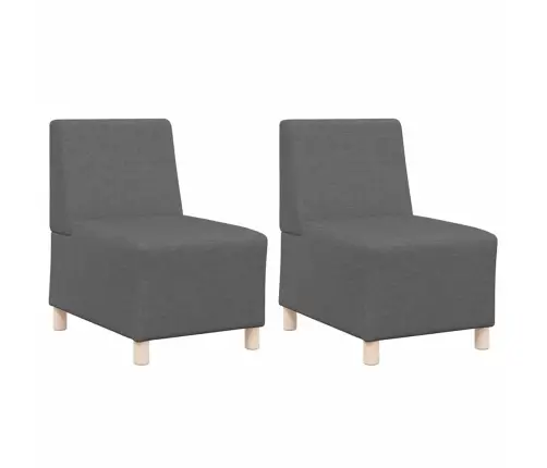 Dīvāna Krēsls Gaišā Pelēkā Krāsā 55 Cm Audums 2 Pcs Vidaxl