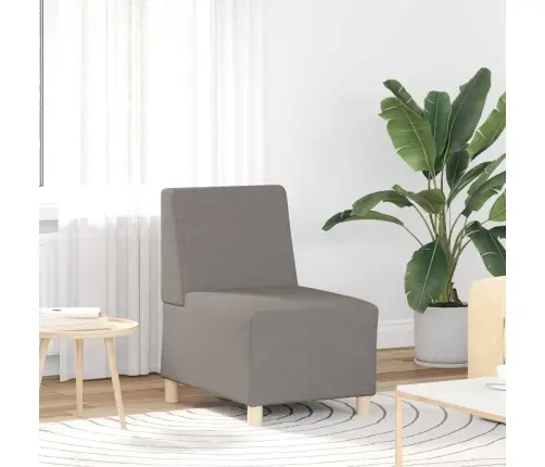 Dīvāna Krēsls Gaišā Pelēkā Krāsā 55 Cm Audums 2 Pcs Pelēkbrūna Vidaxl
