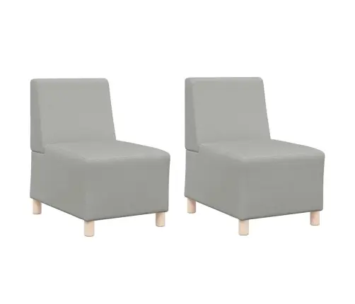 Modulinis Sofa Vienetas Be Rankų 2 Pcs Debesų Pilka