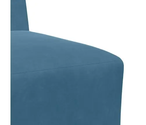 Dīvāna Krēsli 2 Pcs Zila 55 X 74 X 82 Cm Samts Vidaxl