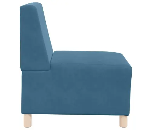 Dīvāna Krēsli 2 Pcs Zila 55 X 74 X 82 Cm Samts Vidaxl