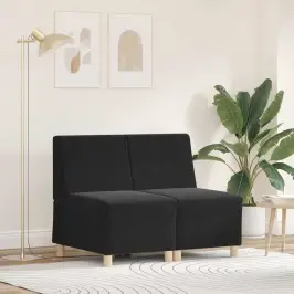 Modulārais Bezrku Dīvāns 2 Pcs Melna 55 X 74 X 82 Cm Samts Vidaxl Modulārais Bezrku Dīvāns 2 Pcs Melna 55 X 74 X 82 Cm Samts Vidaxl