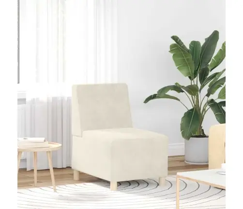 Dīvāna Krēsli 2 Pcs Krēmkrāsa 55 X 74 X 82 Cm Samts Vidaxl