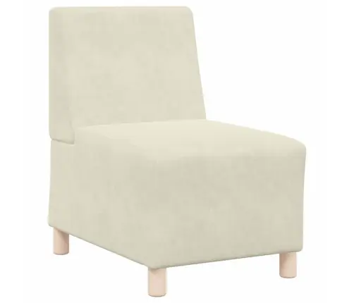 Dīvāna Krēsli 2 Pcs Krēmkrāsa 55 X 74 X 82 Cm Samts Vidaxl