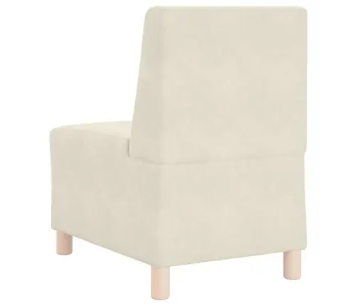 Dīvāna Krēsli 2 Pcs Krēmkrāsa 55 X 74 X 82 Cm Samts Vidaxl