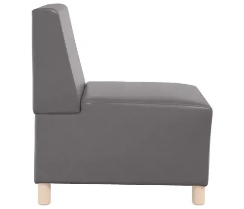 Dīvāna Krēsli 2 Pcs Pelēka 55 X 74 X 82 Cm Mākslīgā Āda Vidaxl Dīvāna Krēsli 2 Pcs Pelēka 55 X 74 X 82 Cm Mākslīgā Āda Vidaxl
