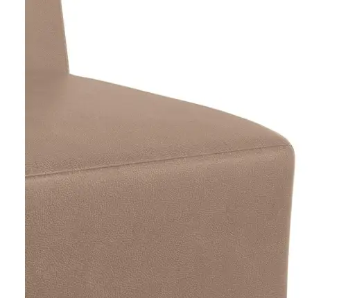 Dīvāna Krēsli 2 Pcs Kapučīno 55 X 74 X 82 Cm Mākslīgā Āda Vidaxl