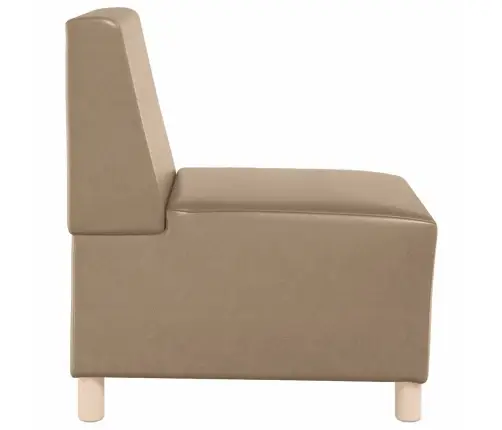 Dīvāna Krēsli 2 Pcs Kapučīno 55 X 74 X 82 Cm Mākslīgā Āda Vidaxl