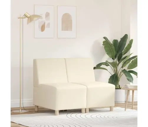 Käetugedeta Mooduldiivani Element 2 Pcs Cream 55 X 74 X 82 Cm