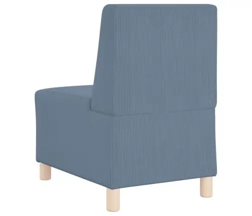 Sofas Krēsls 2 Pcs Zila 55 X 74 X 82 Cm Korduroja Audums Vidaxl