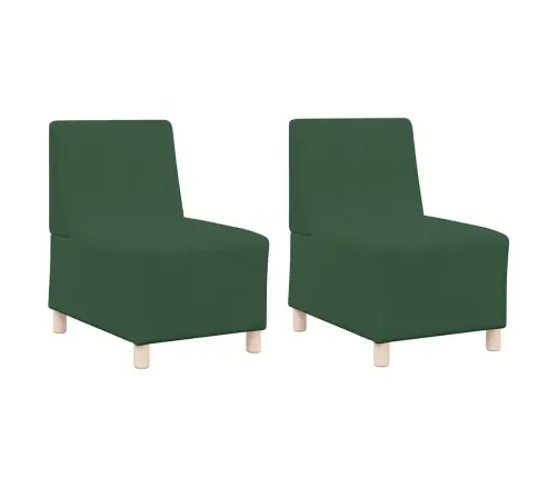 Sofas Krēsls 2 Pcs Džungļu Zaļš 55 X 74 X 82 Cm Vidaxl