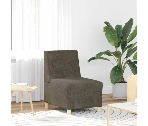 Modulinis Sofa Vienetas Be Rankų 2 Pcs Tamsiai Pilka