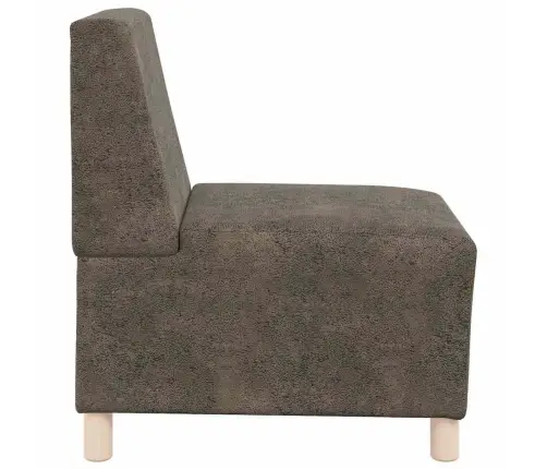 Modulinis Sofa Vienetas Be Rankų 2 Pcs Tamsiai Pilka