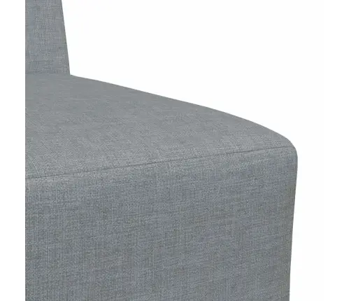 Modulinis Sofa Vienetas Be Rankų 3 Pcs Šviesiai Pilka