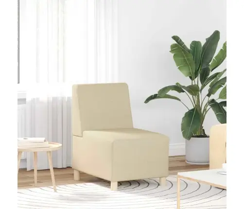 Modulinis Sofa Vienetas Be Rankų 3 Pcs Kreminė 55 X 74 X 82 Cm