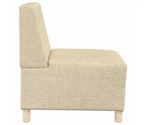 Modulinis Sofa Vienetas Be Rankų 3 Pcs Kreminė 55 X 74 X 82 Cm