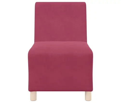 Käetugedeta Mooduldiivani Element 3 Pcs Veinpunane