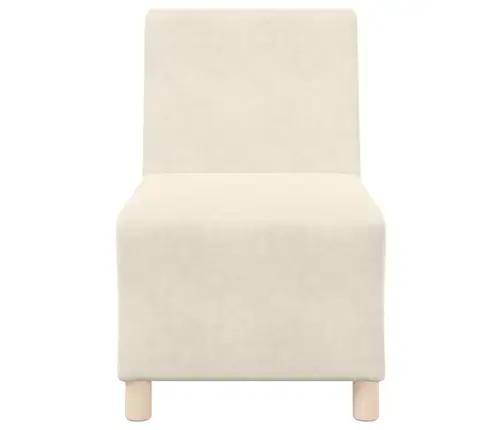 Dīvāna Krēsli 3 Pcs Krēmkrāsa 55 X 74 X 82 Cm Samts Vidaxl