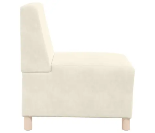 Dīvāna Krēsli 3 Pcs Krēmkrāsa 55 X 74 X 82 Cm Samts Vidaxl