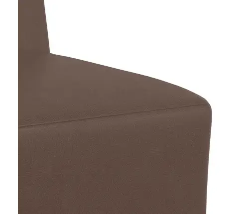 Dīvāna Krēsli 3 Pcs Brūna 55 X 74 X 82 Cm Mākslīgā Āda Vidaxl