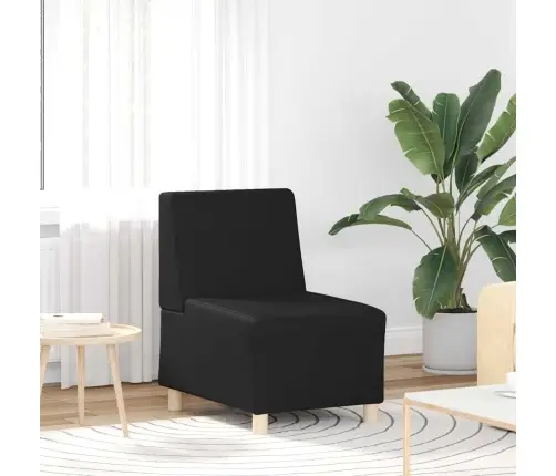 Käetugedeta Mooduldiivani Element 3 Pcs Must 55 X 74 X 82 Cm