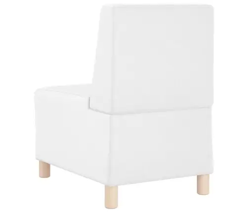 Dīvāna Krēsli 3 Pcs Balts 55 X 74 X 82 Cm Mākslīgā Āda Vidaxl