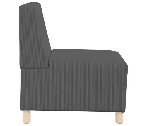 Sofas Krēsls 3 Pcs Tumši Pelēka 55 X 74 X 82 Cm Vidaxl